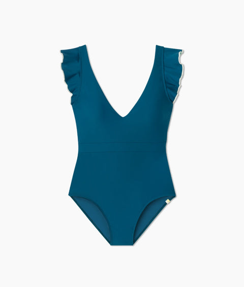 The Long Torso Ruffle Backflip - Seaweed & Seaglass