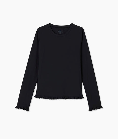 The Waterside Ruffle Rash Guard - Sea Urchin