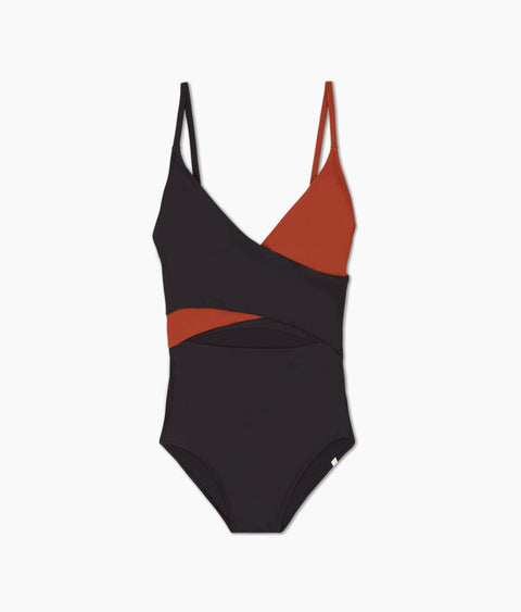 The Sea Breeze Cutout One-Piece - Amber & Sea Urchin