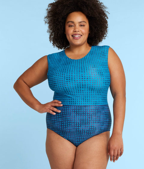 The Surf - Mixed Gingham in Calypso & Deep Sea