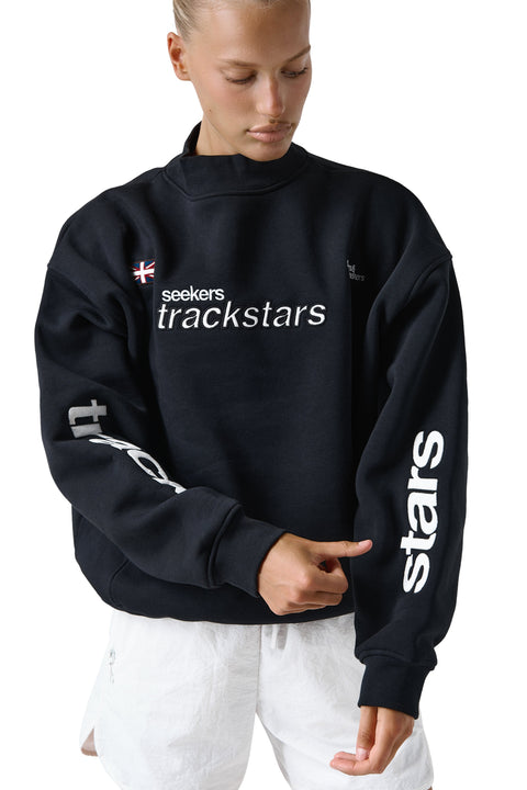 Trackstars Sweatshirt in Black