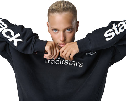Trackstars Sweatshirt in Black