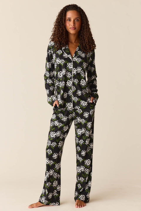 Winter Cloud Jersey PJ Set in Blossom