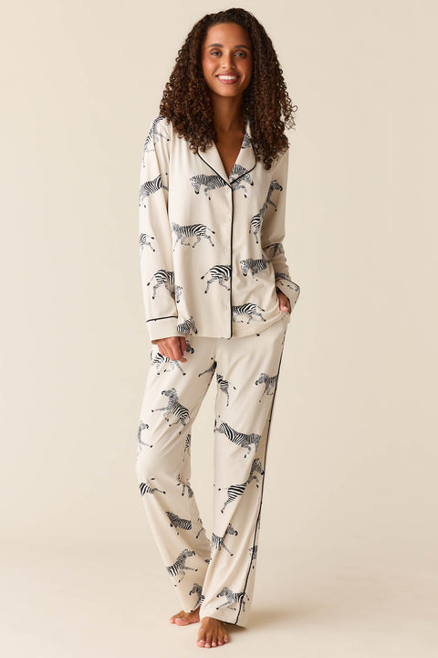 Winter Cloud Jersey PJ Set in Animalia