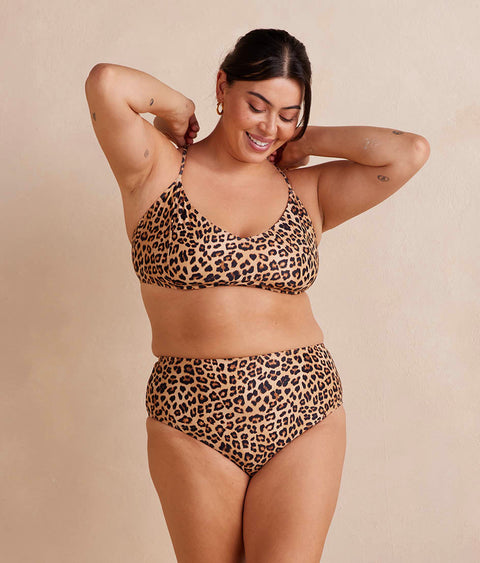 The Wanderlust Bikini Top - Leopard