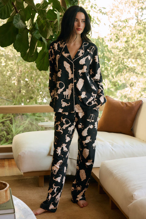 Winter Cloud Jersey PJ Set in Zodiac