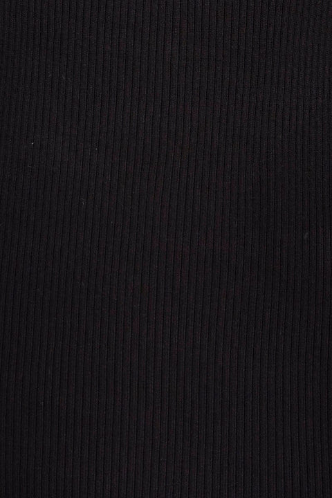 Black Knit Top Sleeveless Crop