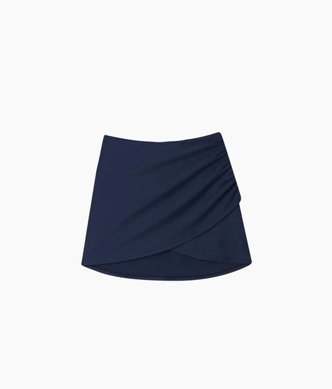 The Ruched Swim Skirt - Deep Sea