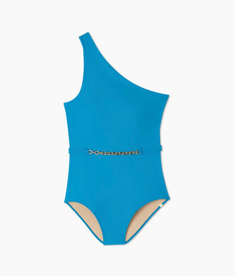 The Belted-Chain Ruched Sidestroke - Capri