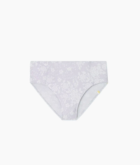 The Seamed High Leg High Rise Bottom - Vintage Floral in Lavender
