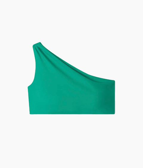 The Ruched Sidestroke Bikini Top - Seaglass