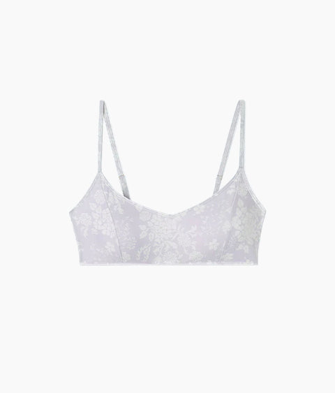 The Wanderlust Bikini Top - Vintage Floral in Lavender