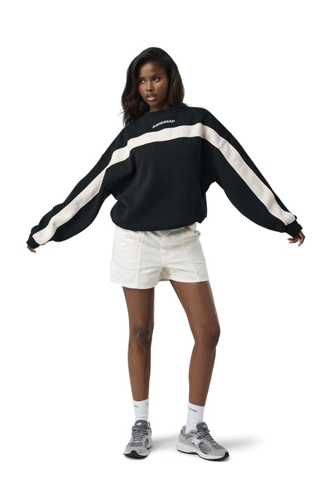 Jeanswear Panel Washed Sweatshirt