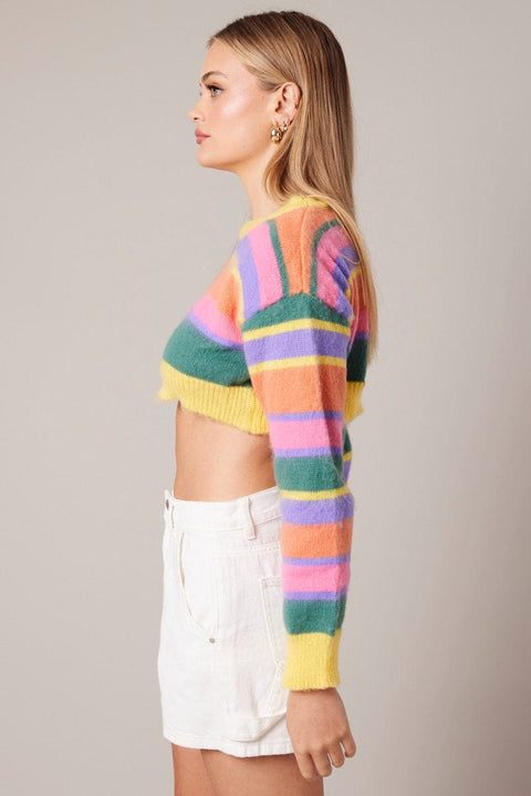 Multi Stripe Knit Jumper