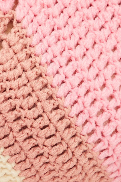 Multi Butterfly Knit Top Backless