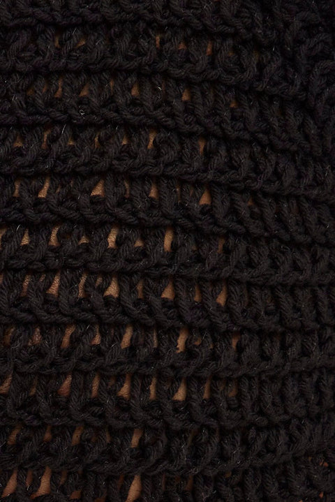 Black Butterfly Knit Top Backless