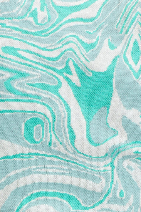 Print Knit Top Sleeveless Crop