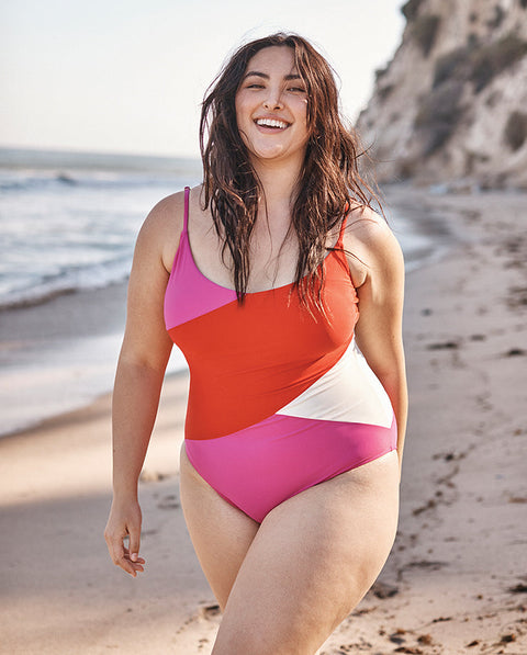 The Long Torso Marina - Lava & Hibiscus & White Sand